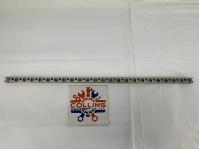 Copper Neutral Grounding Bar 4-14  & 1/0-10 45-Positions 20-1/2” Length - Image 1 of 4