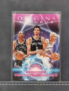 Victor Wembanyama 2023-34 Panini Origins Nucleus Johnson Sochan /99 Pink RC - Picture 1 of 2