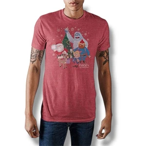 Camiseta Rudolph el reno nariz roja manga corta nueva con etiquetas - Imagen 1 de 5