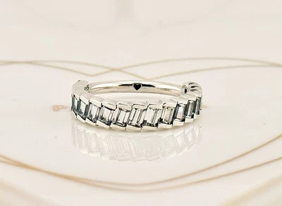 Nuevo Genuino Auténtico Pandora Plata Glacial Belleza Anillo 197744CZ-48 UK J Raro Foto 1 de 4