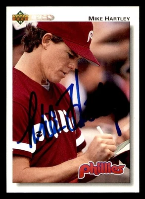 1992 Upper Deck Baseball #613 Mike Hartley Signed Autograph (no COA) - Image 1 of 2