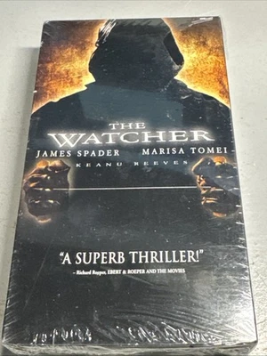 The Watcher VHS Video Tape Keanu Reeves Horror Thriller Crime Movie Sealed New - Image 1 of 2