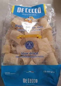 1 confezione Paccheri De Cecco n.125, 1 lb pasta lenta essiccata qualità superiore scadenza 2027 - Foto 1 di 2