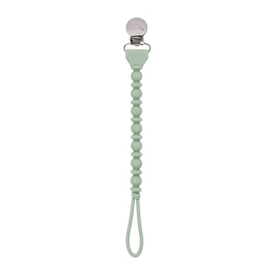 Itzy Ritzy Sweetie Beaded Strap Pacifier Clip - Agave - Image 1 of 4
