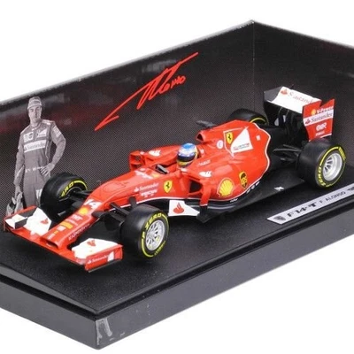 MATTEL MTBLY67 1/18 Ferrari F-1 2014 F14-T #14 Fernando Alonso Con Pilota 1:18 - Immagine 1 di 4