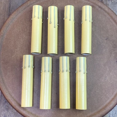 Cubiertas de enchufe de vela de goteo vintage - Juego de 8 - Candelabro de araña - 4 pulgadas de alto  Foto 1 de 4