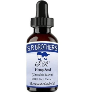 S.R Brothers HempSeed100% Pure & Natural Cannabis Sativa Carrier Oil TO057 - Picture 1 of 28