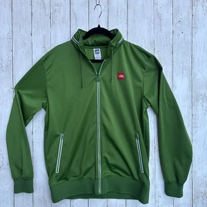 The North Face Jacke Herren Large grün durchgehender Reißverschluss Track Polyester Logo sportlich - Bild 1 von 12