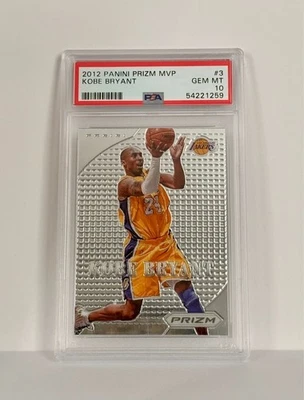 Panini Prizm MVP Kobe Bryant 2012-13 PSA 10 GEMA COMO NUEVO 1er año Prizm Foto 1 de 3