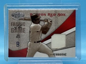 2004 Leaf Certified Materials JIM RICE Fabric Of The Game 44/100 Game Worn - Picture 1 of 6