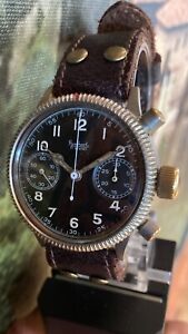 Hanhart German Vintage Luftwaffe WW II Caliber 41 Pilots Chronograph Watch