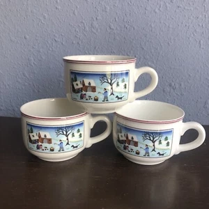 Villeroy & Boch Naif Christmas Tea or Coffee Cups SET OF 3 - Picture 1 of 7