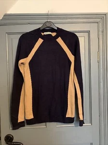 Whistles Geometric Knitted Jumper Wool Blend - Size 8 - Picture 1 of 10