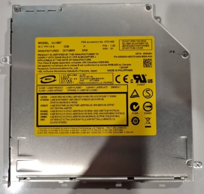 Original Panasonic SuperSlim Slot Optical Drive UJ-867 DVD+-RW Burner - Image 1 of 3