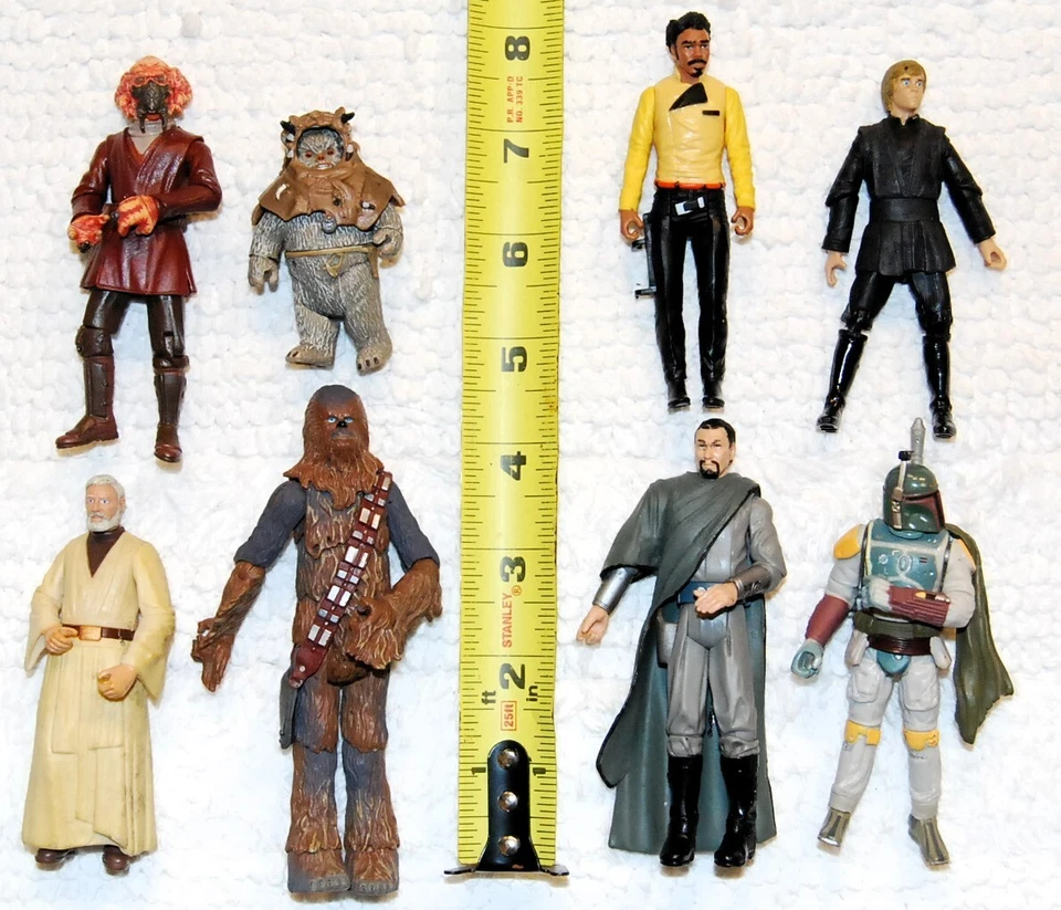 8 figuras de acción de Star Wars 3,75" - incluyendo Chief Chirpa, Plo Koon, Bail Organa Foto 1 de 2