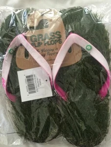  Grass Flip Flops pink/weiß bequeme Unisex Schuhe Damen Herren Medium (US 10-11 - Bild 1 von 5
