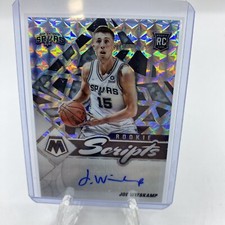 2021-22 Panini Mosaic #RS-JOE Joe Wieskamp Rookie Scripts Silver Prizm Autograph