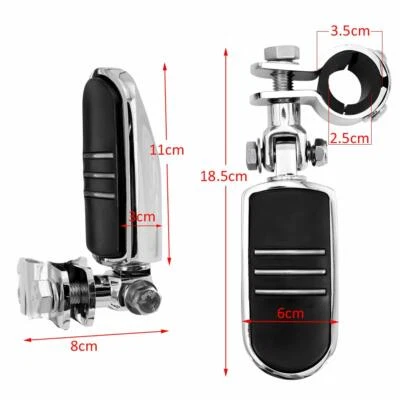 1'' 1-1/4'' Highway Foot Pegs Rest For Harley Davidson Motorcycle Touring Chrome - Image 1 of 4