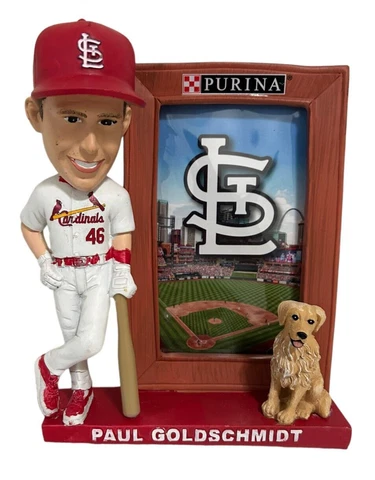 St Louis Cardinals Paul Goldschmidt Bobblehead Purina Pet Photo Frame Dog SG Cover