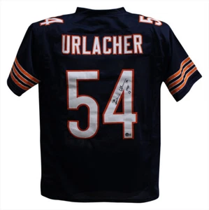 Brian Urlacher Autographed/Signed Pro Style Blue XL Jersey HOF Beckett 35404 - Picture 1 of 3