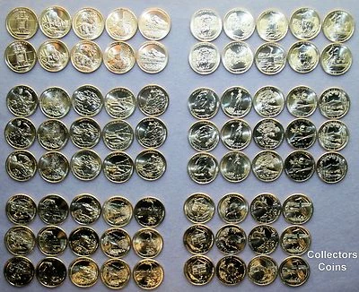 2010 -2021 COMPLTE 300 Quarter National Park PDSSS+SW wSatin, Clad Silver Proofs - Image 1 of 4