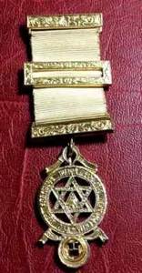 Großbritannien Britische Freimaurer Medaille vergoldet Freimaurer zu identifizieren - Bild 1 von 4