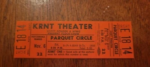  Vintage unused concert ticket - FLOCK-CROW -  great shape - Picture 1 of 1