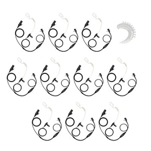 10 Units 2-Wire Walkie Talkie Hand Free Earpiece for Vertex EVX-531 VX-520 - Picture 1 of 6