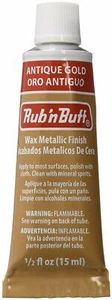 Acabado metálico de cera Amaco Rub 'N Buff, oro antiguo, 0,5 onzas fluidas - Imagen 1 de 2