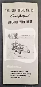 John Deere - No. Folleto de ventas 851 rastrillos de entrega lateral - 1953 - Imagen 1 de 5