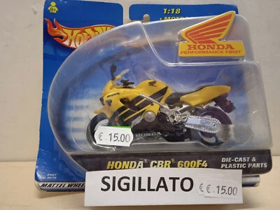 Honda CBR 600F4 Die Cast Model Scala 1/18 Hot Wheels Vintage - Immagine 1 di 2