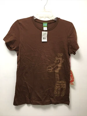 РЕДКАЯ 2004 новый с Ярлыками Paul Frank & T.Moe Campbell Collab дизайнерская рубашка ~ Clancy жираф - Изображение 1 из 4