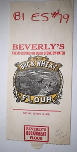 Vintage Paper Sack Bag - BEVERLY'S BUCKWHEAT FLOUR, REED CREEK MJG, WYTHEVILLE - Picture 1 of 1
