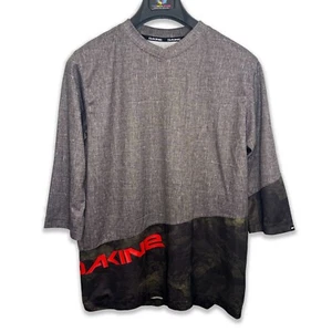 Dakine Vectra Jersey Sz M Mens Odor Free Polygiene Tech 3/4 Sleeve 2-Tone Camo - Picture 1 of 5