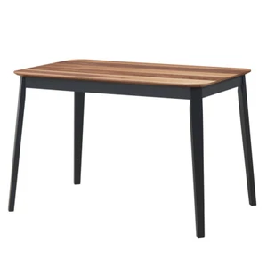 Mid Century Modern Rectangular Dining Room Table w/ Wooden Legs Home Walnut - Picture 1 of 5