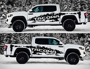 TOYOTA TACOMA 2016 - 2022 Large Side Vinyl Decals Racing Graphic Stripes Sticker