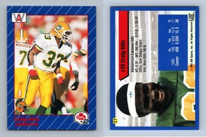 Craig Ellis #37 All World CFL 1991 Football Trading Card