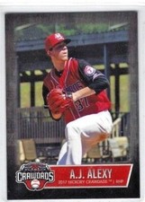 2017 Hickory Crawdads (High A-Texas Rangers) Series 2  A.J. Alexy