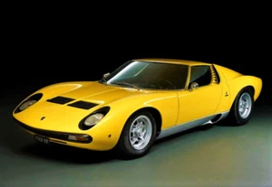 1972 LAMBORGHINI MIURA - MAGNETE FOTOGRAFICO FRIGORIFERO 3"X5" - Foto 1 di 3