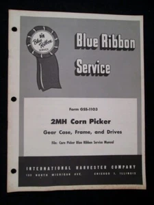 Manual de servicio de cinta azul IH - recolector de maíz de 2 MH - estuche, marco, unidades - Imagen 1 de 1