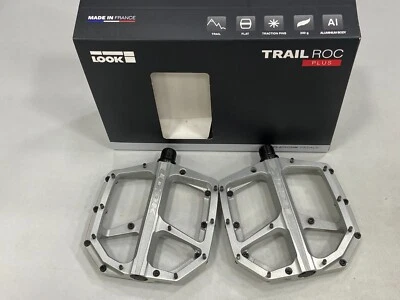 Look Trail ROC Plus Flat Chromoly+ Spindle MTB Pedal (Silver) #00026164 - Image 1 of 4