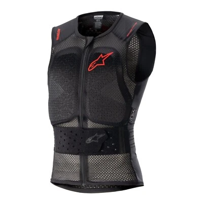 Alpinestars Nucleon Flex Pro Motorcycle Protective Track Vest Smoke /Red/Black