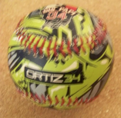 Big Papi 34 baseball ball David Ortiz MLB ( Boston Red Sox Superstar ) c46428 - Image 1 of 4