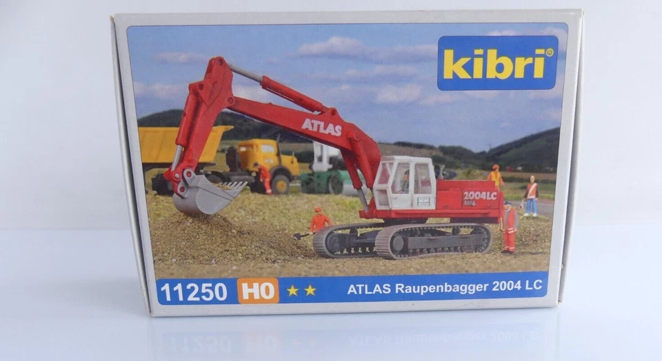 KIBRI HO 11250  EXCAVATRICE ATLAS RAUPENBAGGER 2004 LC  H0 - Immagine 1 di 1