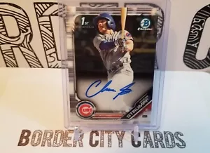 Chase Strumpf 2019 Bowman Draft Chrome 🔥 Auto 1st Bowman 🔥 Cubs Prospect - Picture 1 of 2