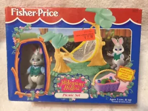 Vintage 1996 Fisher Price Hideaway Hollow PICNIC SET Bunny Rabbit New In Box - Picture 1 of 4