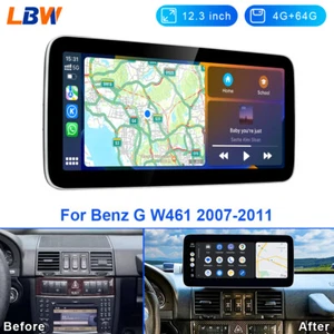 Android Coche GPS 12.3"" Tablero Wifi Carplay 4G+64G Para Mercedes Benz G W461 2007-11 - Imagen 1 de 12