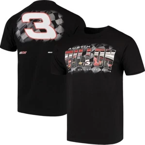Men's Checkered Flag Black Austin Dillon  NASCAR Cup Series T-Shirt. Size Large - Picture 1 of 3