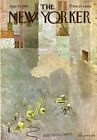 1965 New Yorker COVER ONLY Laura Jean Allen ART Construction Great Vintage Decor