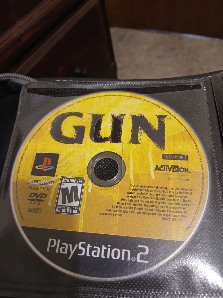 GUN PlayStation 2 PS2 Video Game Disc Only Tested Activision - Image 1 of 1